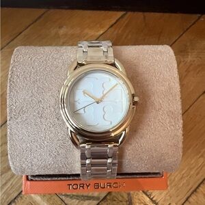 Tory Burch Women's Watch TBW7220 Miller Quartz Cream Dial Gold Stainless Steel